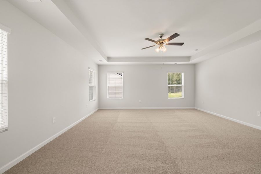 Representative unfurnished interior of a home built from the Mansfield by D.R. Horton in Southwind Village, Evans (Image 27).
