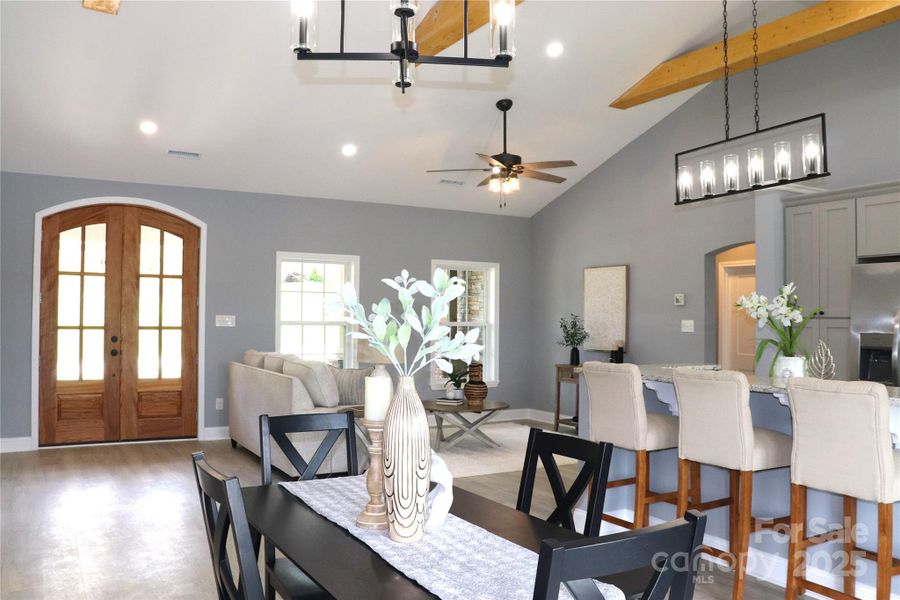Furnished interior view inside a new home in , Lenoir (Image 35).