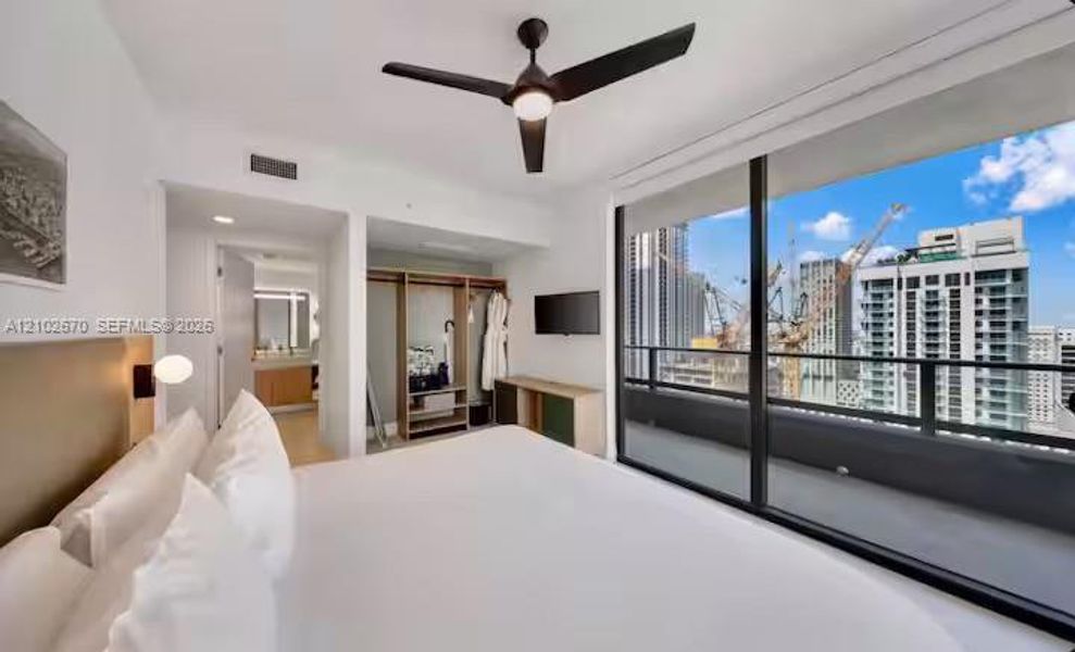 Furnished interior view inside a new home in , Miami (Image 28).