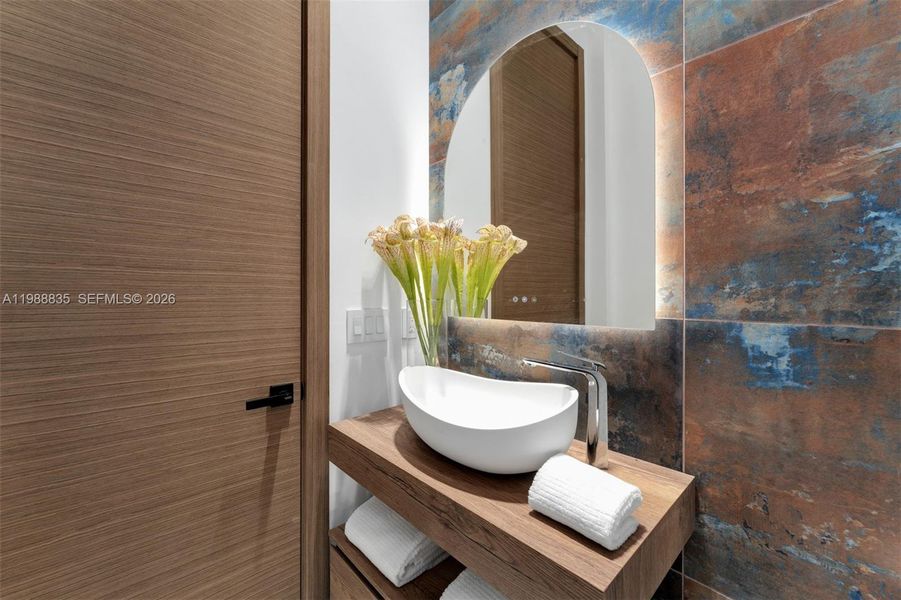 Close-up of interior finishes inside a home in , Miami (Image 16).