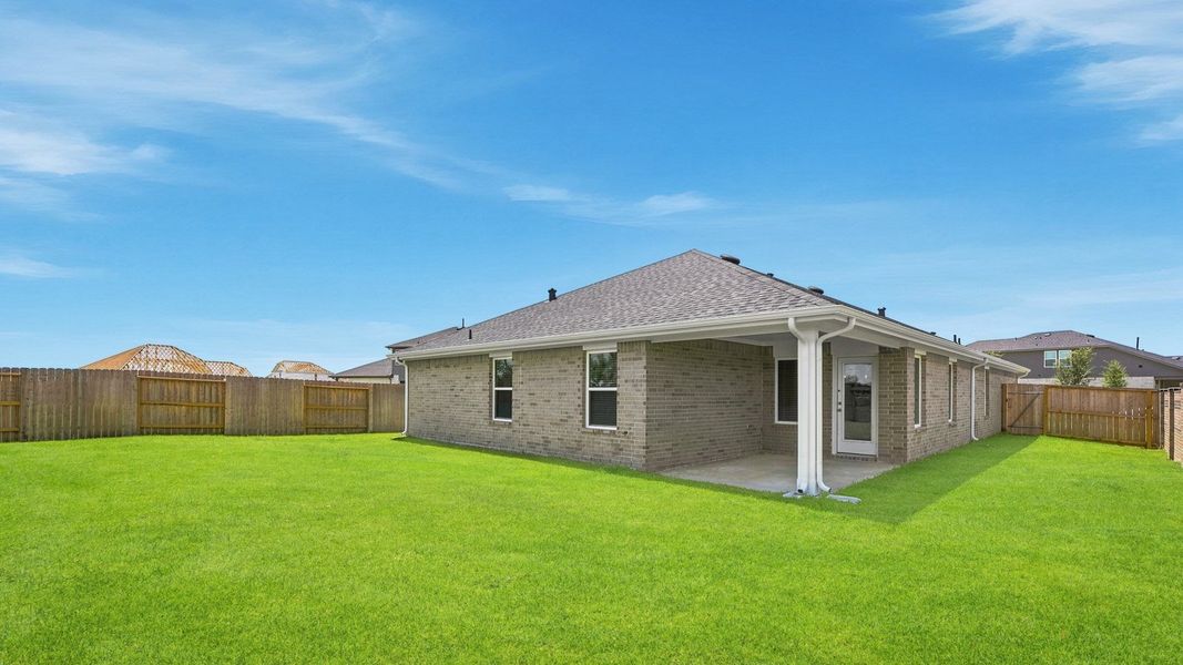 Exterior details and patio area of a home in Cypress Green, Hockley (Image 4).