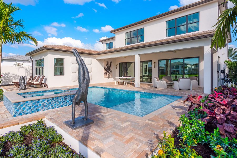 Representative exterior details of a home built from the Sumatra Grand by GL Homes in Lotus Edge, Boca Raton (Image 3).