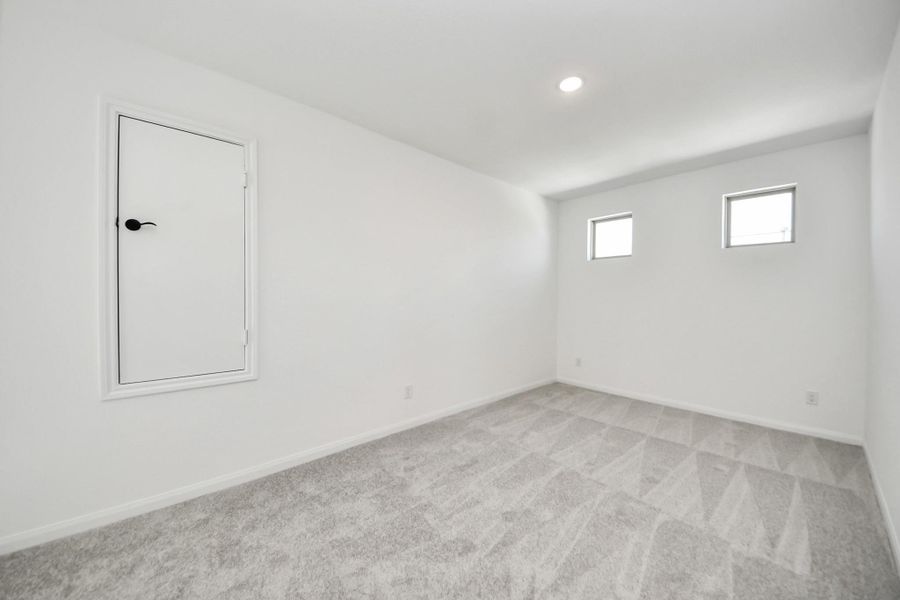 Spacious, unfurnished interior of a new home in 50' Traditional Homes at Elyson, Katy (Image 35). Spacious, unfurnished interior of a new home in 50' Traditional Homes at Elyson, Katy (Image 35).