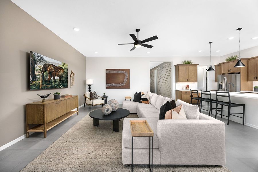 Representative furnished interior of a home built from the Cobalt by Mattamy Homes in Tyler Ranch, Buckeye (Image 8).