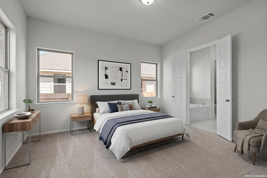 Furnished interior view inside a new home in Megan's Landing, Castroville (Image 18).