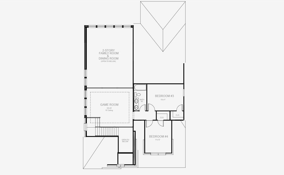 2D floor plan layout for the 2694W by Perry Homes in Legacy 50', League City, TX (Image 5). 2D floor plan layout for the 2694W by Perry Homes in Legacy 50', League City, TX (Image 5).