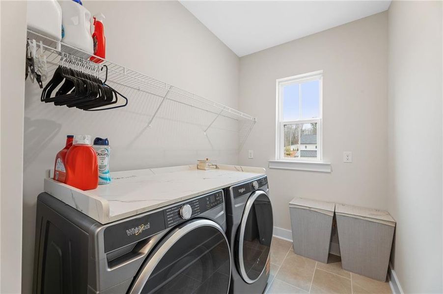 Furnished interior view inside a new home in Settingdown Farms, Cumming (Image 33).