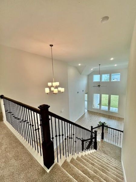 Family Room from 2nd floor landing