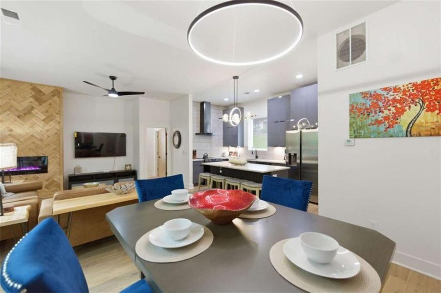 Furnished interior view inside a new home in , Atlanta (Image 8).