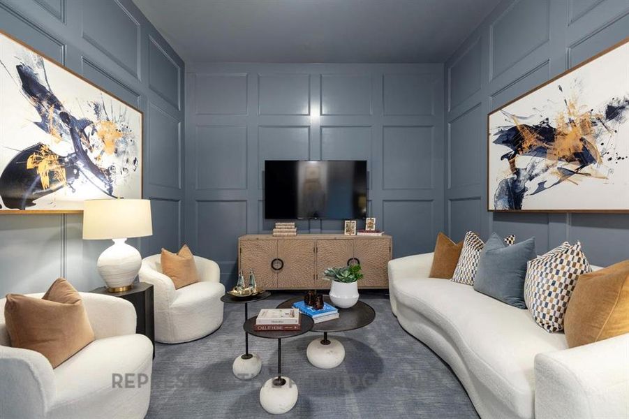 Furnished interior view inside a new home in Tavolo Park, Fort Worth (Image 16).