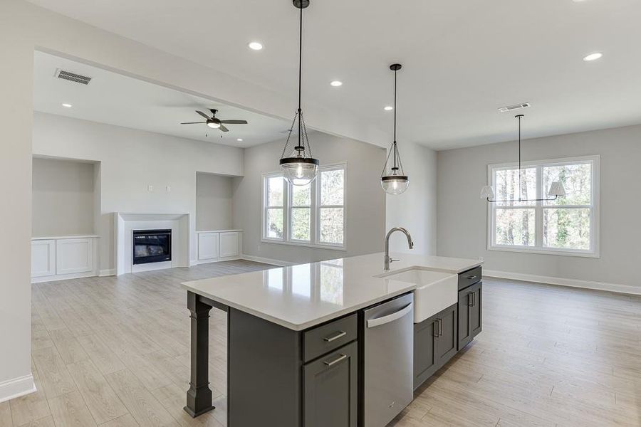 Furnished interior view inside a new home in , Buford (Image 11).