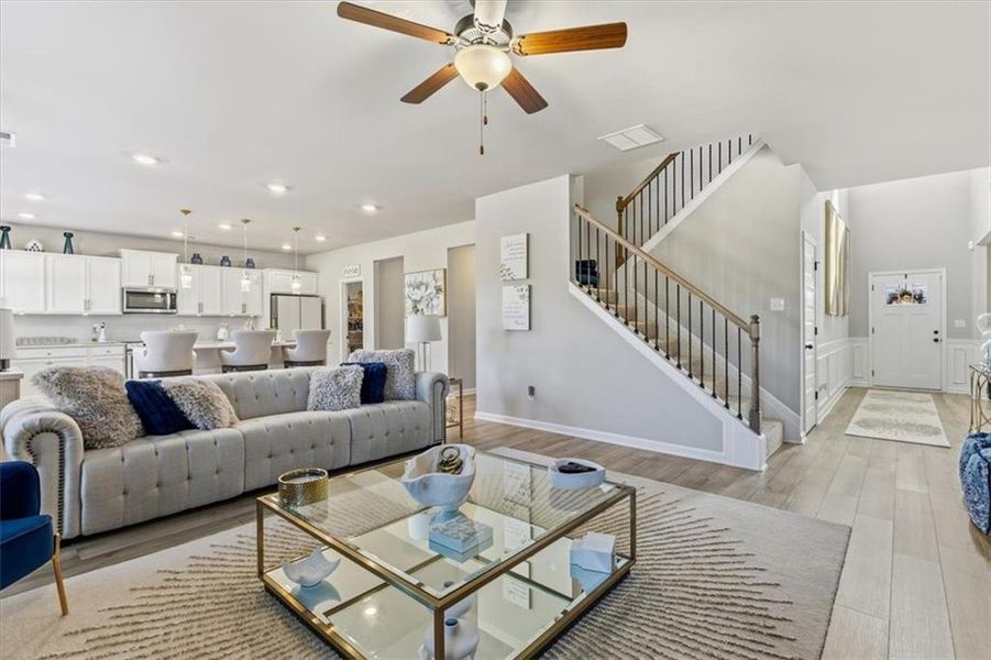 Furnished interior view inside a new home in , Locust Grove (Image 8). Furnished interior view inside a new home in , Locust Grove (Image 8).