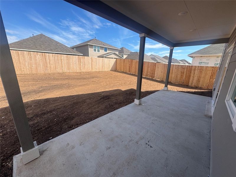 Exterior details and patio area of a home in Rolling Glen, Hutto (Image 2). Exterior details and patio area of a home in Rolling Glen, Hutto (Image 2).