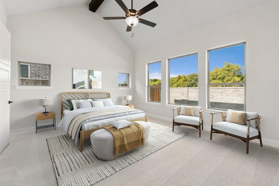 Furnished interior view inside a new home in South Pointe  Cottage Series, Mansfield (Image 6).