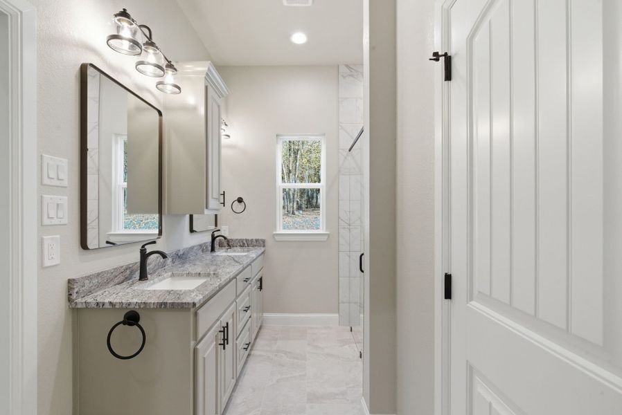 Representative furnished interior of a home built from the Canyon Plan by Zeal Home Builders in Sunrise Point, Weatherford (Image 13).