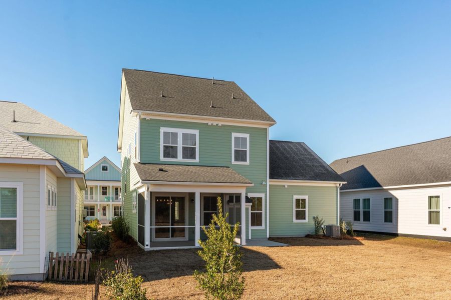 Exterior details and patio area of a home in Single Family Homes at Nexton, Summerville (Image 21).
