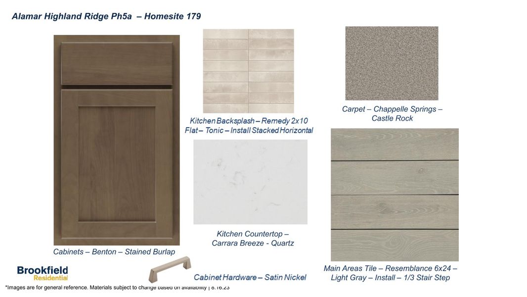Sample of building materials used in homes in Alamar, Avondale (Image 13).