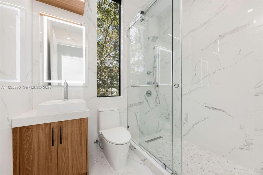 Furnished interior view inside a new home in , South Miami (Image 56).