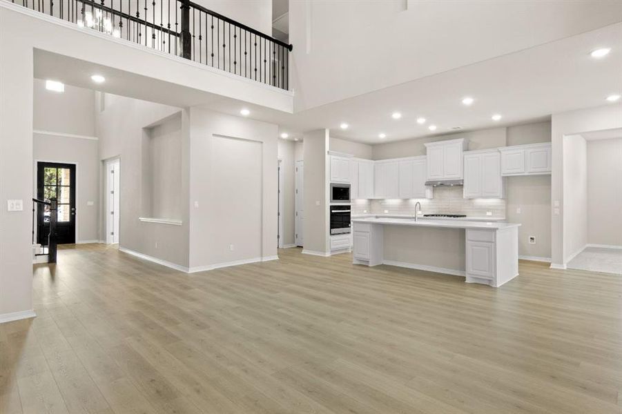 Living Area and Kitchen