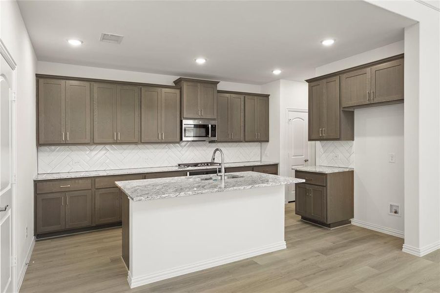 Furnished interior view inside a new home in Edgewater, Fate (Image 5). Furnished interior view inside a new home in Edgewater, Fate (Image 5).