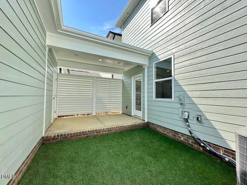 Exterior details and patio area of a home in Forestville Yard, Knightdale (Image 3).