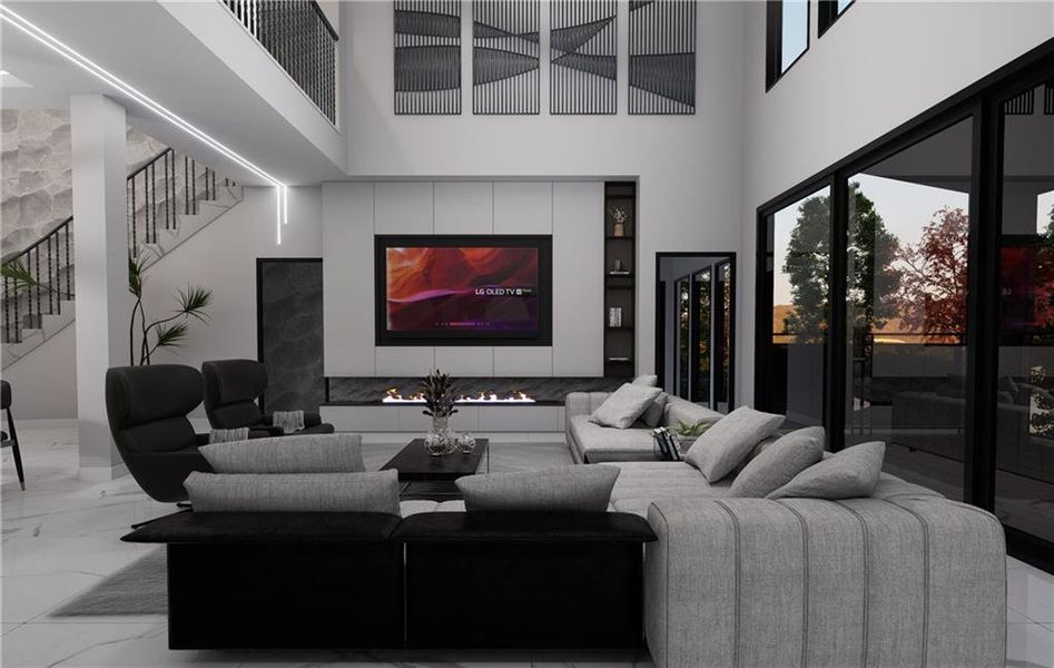 Furnished interior view inside a new home in , Atlanta (Image 5).