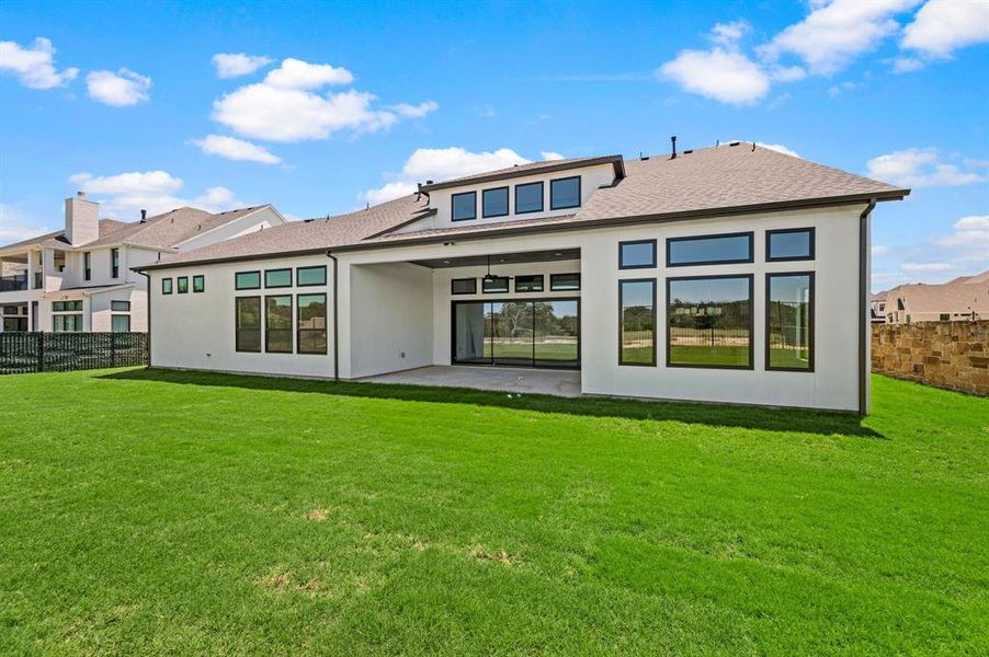 Front exterior of a new home in Montclair, Prosper, TX, highlighting curb appeal (Image 22). Front exterior of a new home in Montclair, Prosper, TX, highlighting curb appeal (Image 22).