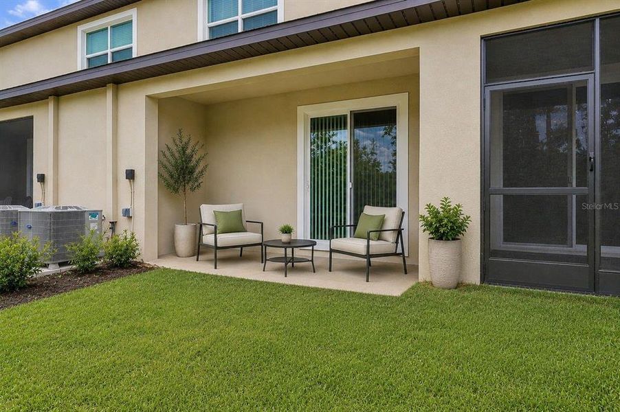 Exterior details and patio area of a home in Angeline, Land O' Lakes (Image 3).
