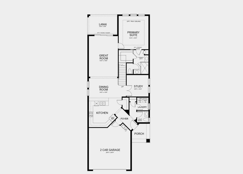 2D floor plan layout for the Anastasia by Taylor Morrison in Westview Community Group Page, Kissimmee, FL (Image 5).