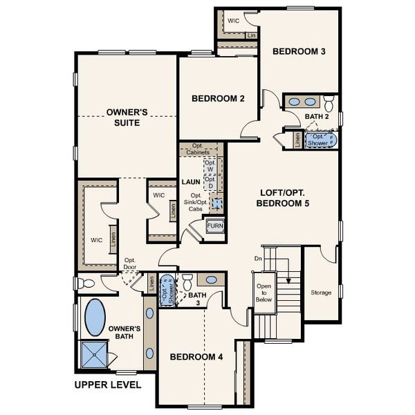 2D floor plan layout for the Shenandoah by Century Communities in Overland Ranch, Aurora, CO (Image 4). 2D floor plan layout for the Shenandoah by Century Communities in Overland Ranch, Aurora, CO (Image 4).