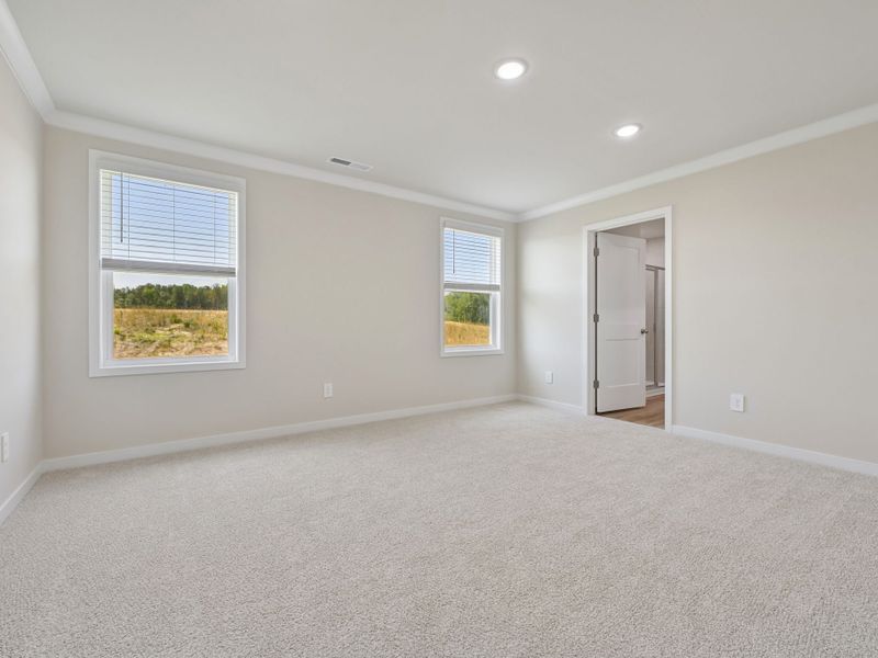 Spacious, unfurnished interior of a new home in The Heritage at Buffaloe Reserve, Raleigh (Image 14). Spacious, unfurnished interior of a new home in The Heritage at Buffaloe Reserve, Raleigh (Image 14).