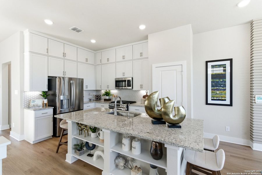 Furnished interior view inside a new home in Rose Hill, San Antonio (Image 14).