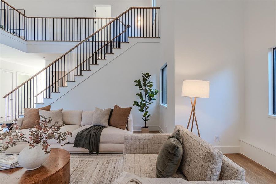 Furnished interior view inside a new home in , Dallas (Image 16).