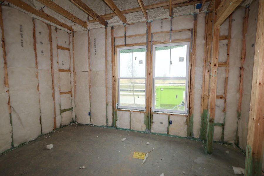 In-progress construction of a new home in Riceland 50’ Alley Load Homesites, Mont Belvieu, TX (Image 6).