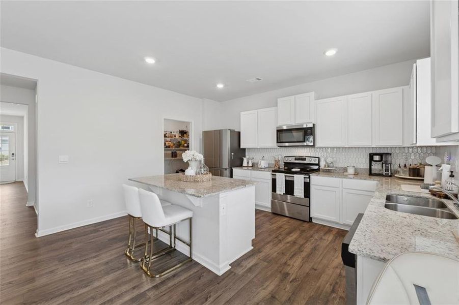 Furnished interior view inside a new home in Etowah Preserve, Dawsonville (Image 25).
