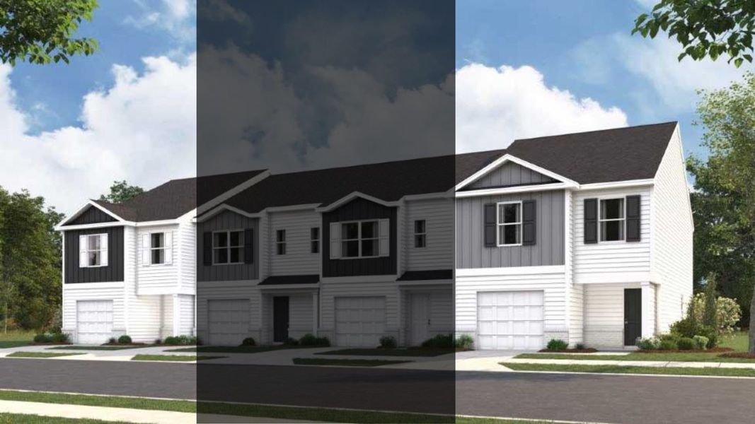 Representative exterior photo of a completed home built from the Mitchell Townhome by D.R. Horton in Owensby Farms Townhomes, Dayton, TN (Image 23).