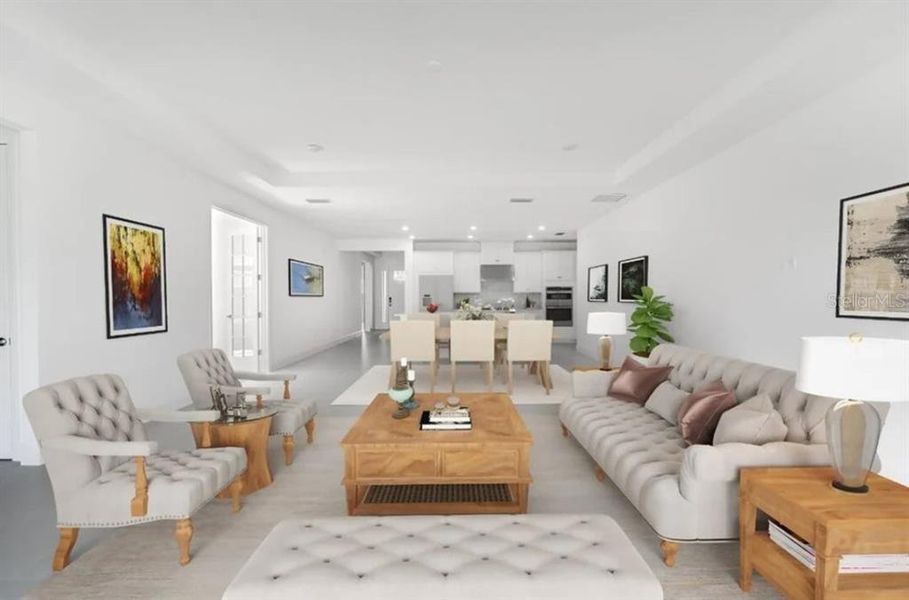 Furnished interior view inside a new home in Harvest at Ovation, Winter Garden (Image 4).