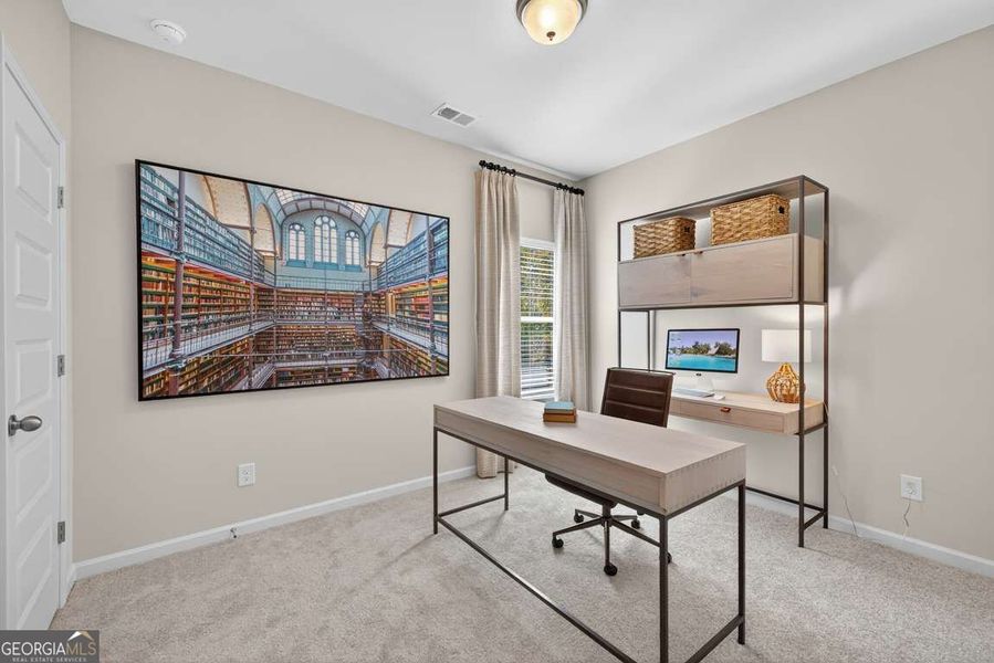 Furnished interior view inside a new home in Cobblestone Crossing Commons, Byron (Image 22). Furnished interior view inside a new home in Cobblestone Crossing Commons, Byron (Image 22).