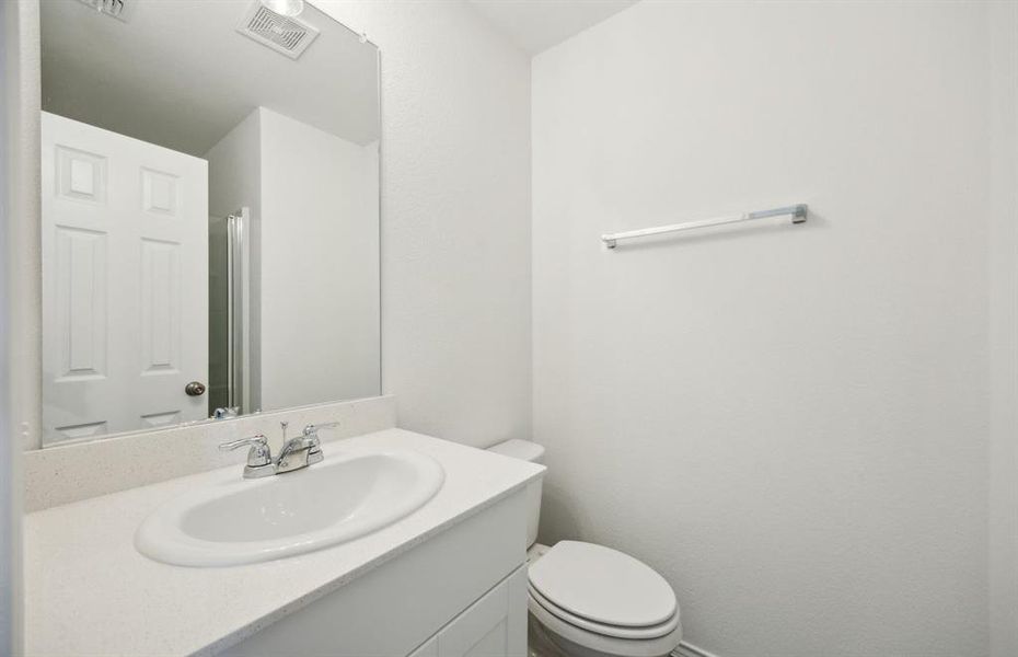 Spacious secondary bathroom *real home pictured