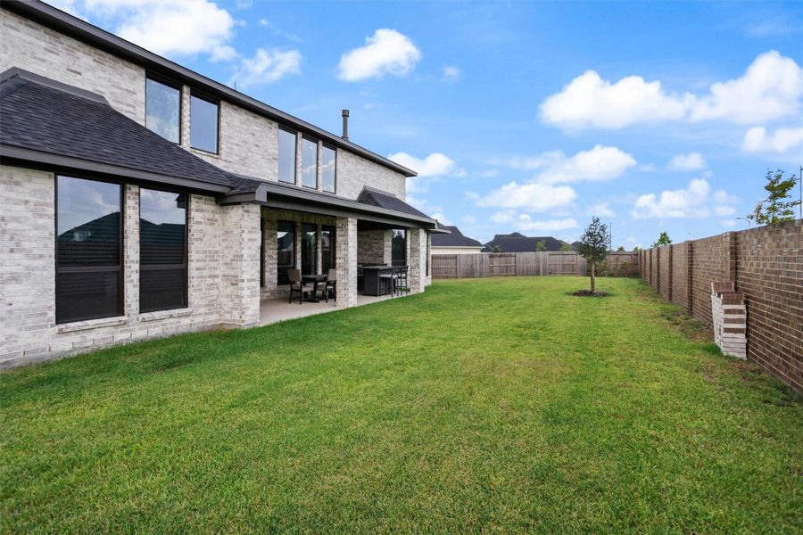 Spacious backyard with room to enjoy