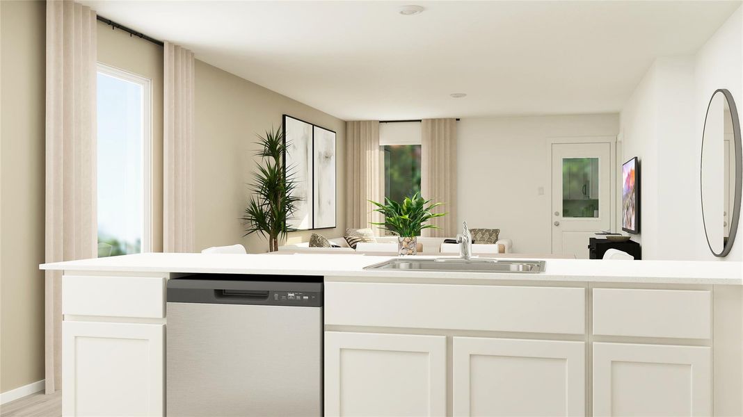 Furnished interior view inside a new home in Rancho Del Cielo, Jarrell (Image 17).