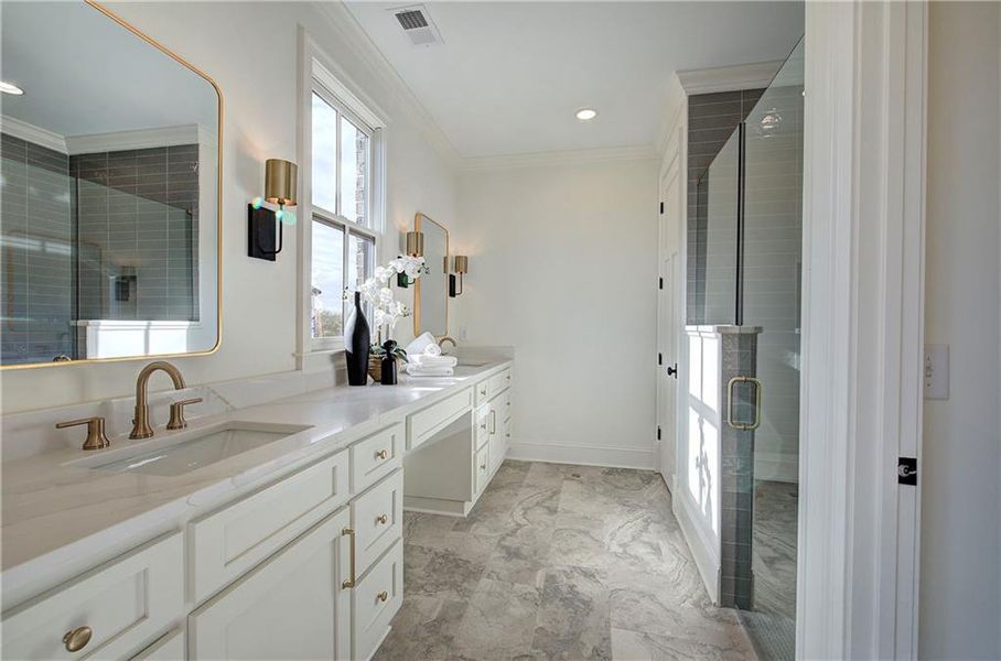 Furnished interior view inside a new home in , Cartersville (Image 20).