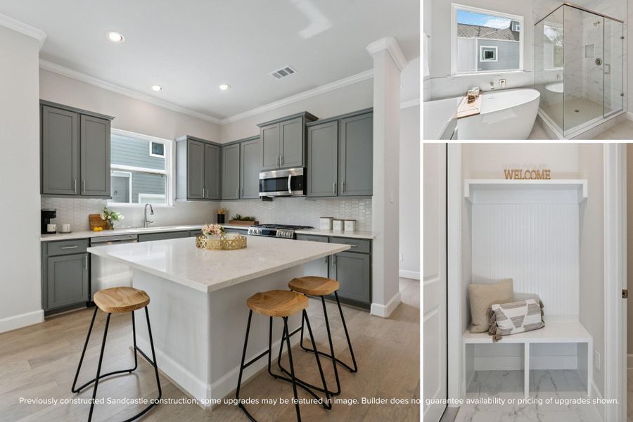 Your First Look at the Monterrey – Classic architecture meets modern curb appeal in this striking two-story design, where clean lines, bold windows, and a signature two-car garage set the tone for everything inside.