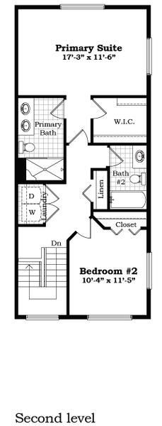 2D floor plan layout for the The Keswick End Townhome (End Walk-Out) by Norfolk Homes in Bristol Ridge Townhomes, Ann Arbor, MI (Image 7).