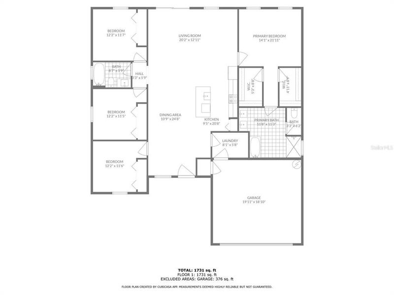 2D floor plan layout of this home in , Ocala, FL (Image 3).