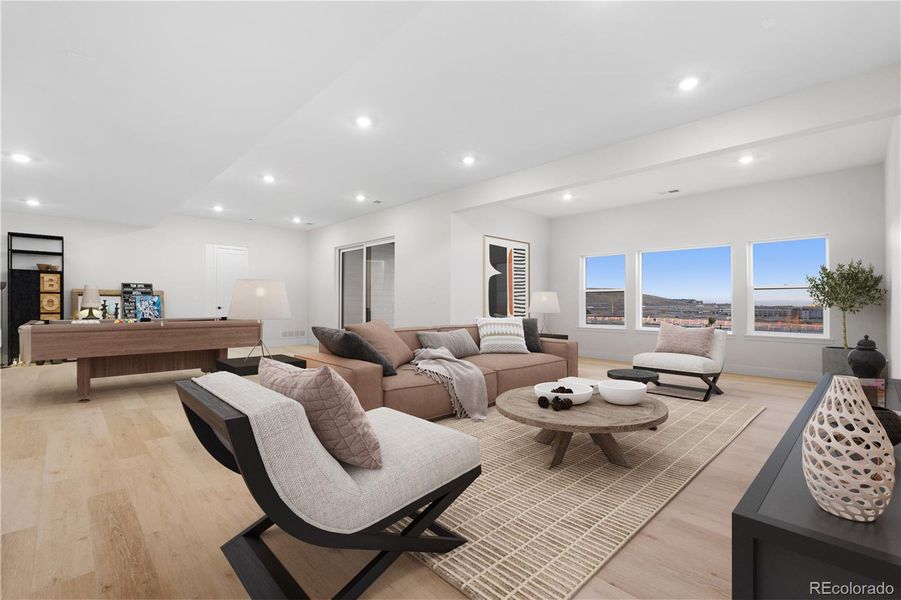 Furnished interior view inside a new home in Autograph at Lyric, Lone Tree (Image 6).