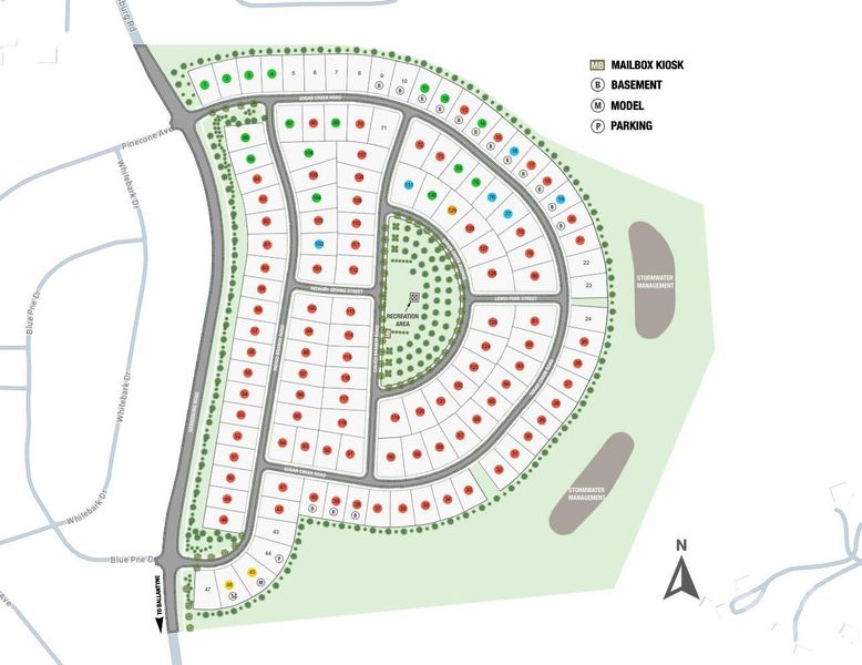 Estates at Sugar Creek Sitemap