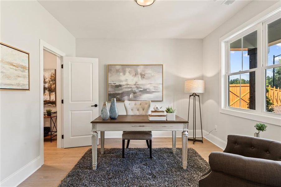 Furnished interior view inside a new home in Oak Valley Estates, Marietta (Image 13).