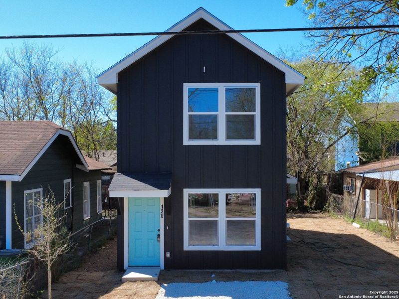 Front exterior of a new home in , San Antonio, TX, highlighting curb appeal (Image 1). Front exterior of a new home in , San Antonio, TX, highlighting curb appeal (Image 1).