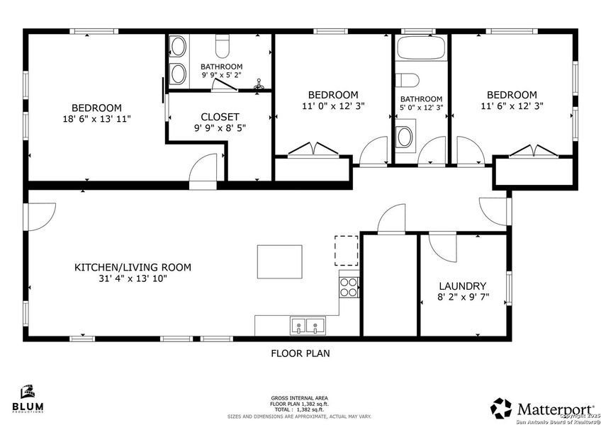 2D floor plan layout of this home in , San Antonio, TX (Image 3). 2D floor plan layout of this home in , San Antonio, TX (Image 3).